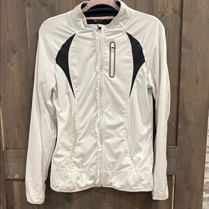 Athleta Prevail Ruffle Full-Zip Hiking Running Jacket